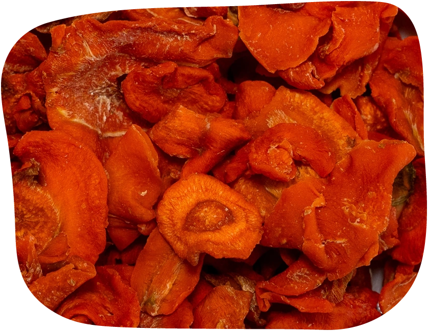 The Hay Shed's dried carrot slices are naturally sweet and crunch and perfect for your small pet.