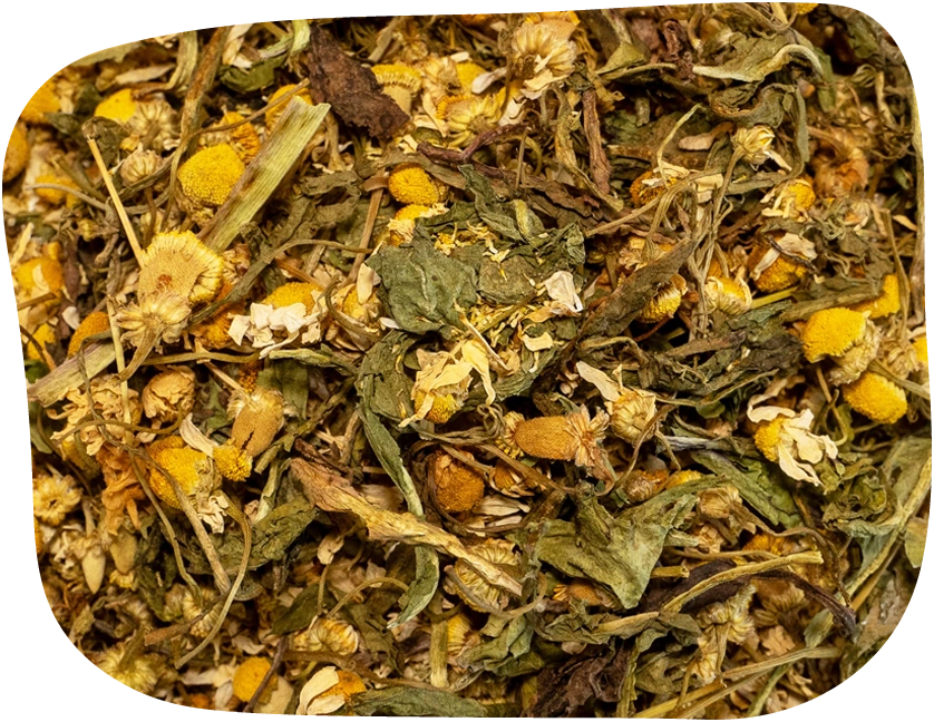 dried chamomile and dandelion as a rabbit, hamster or guinea pig treat