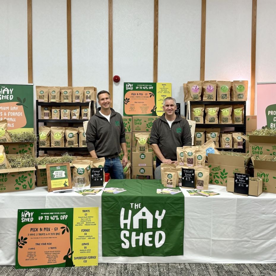 Ian & Graeme from The Hay Shed at the National Rabbit Festival in Nottingham
