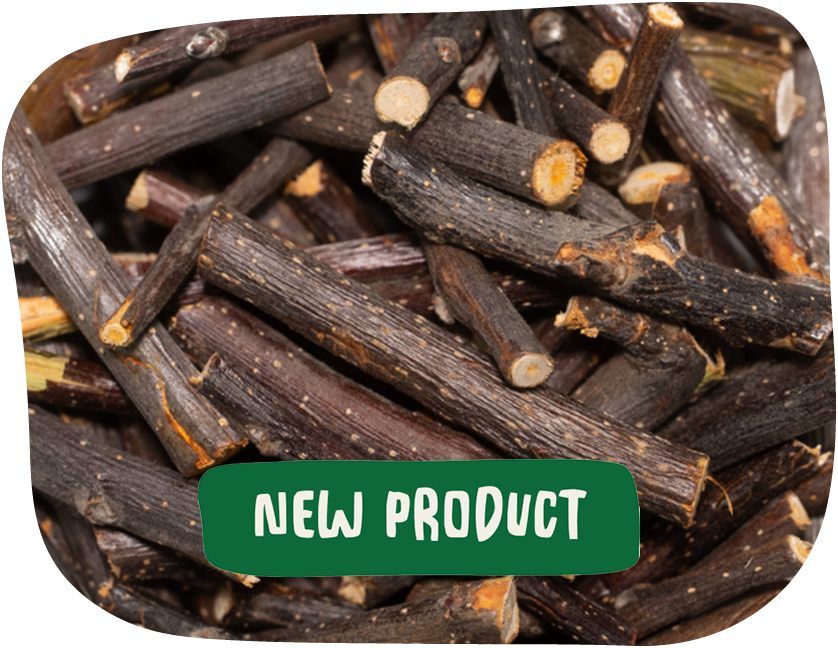 Apple stick treats for small pets from The Hay Shed with New Product banner