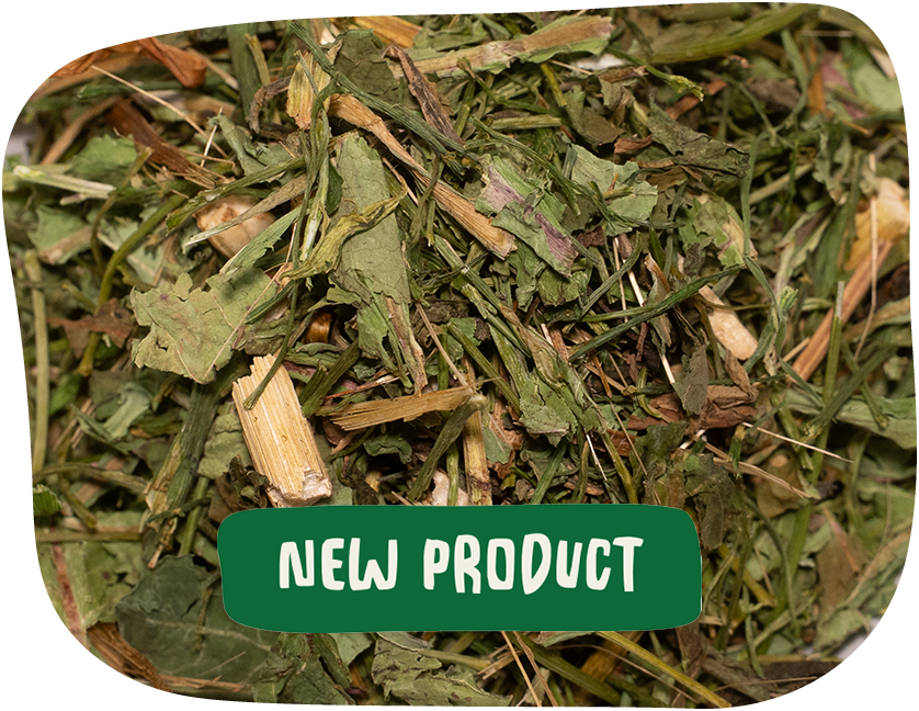 Multi vitamin mix for small pets with New Product banner